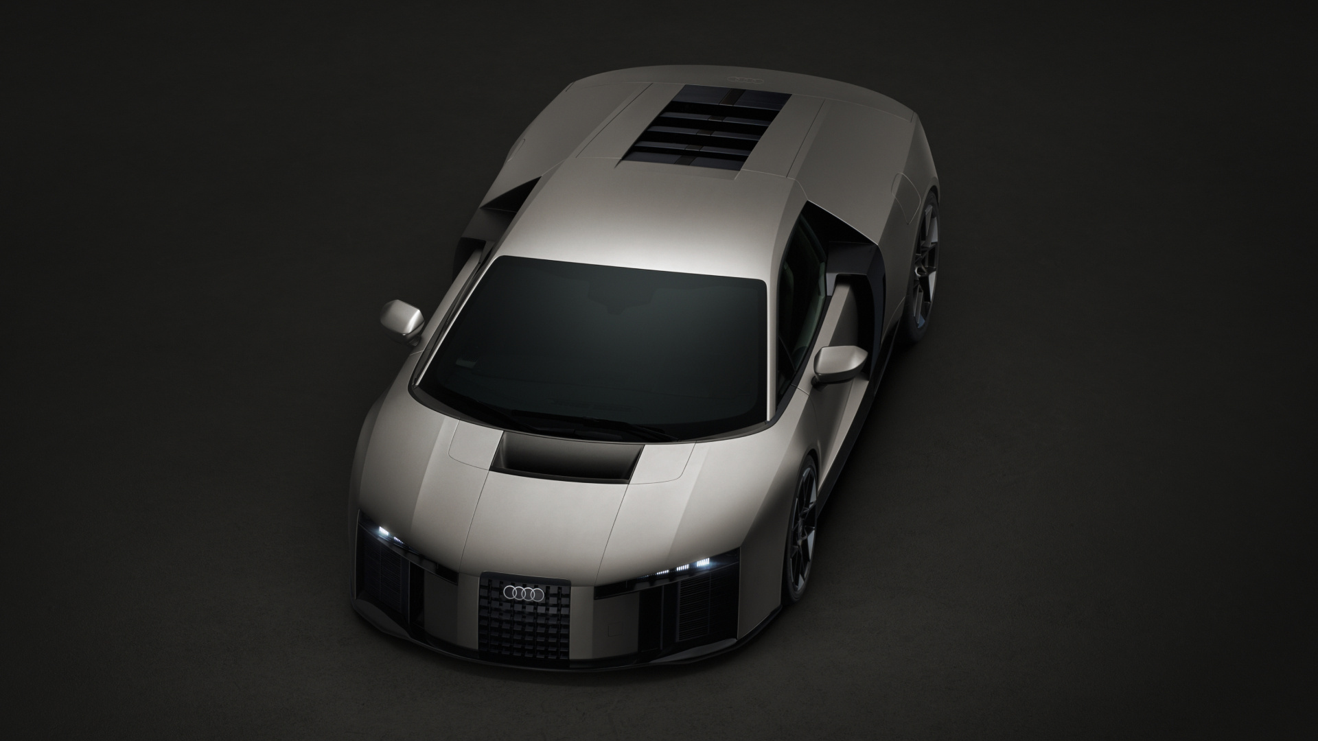 Titanium, static studio shot, exterior, three-quarter front view